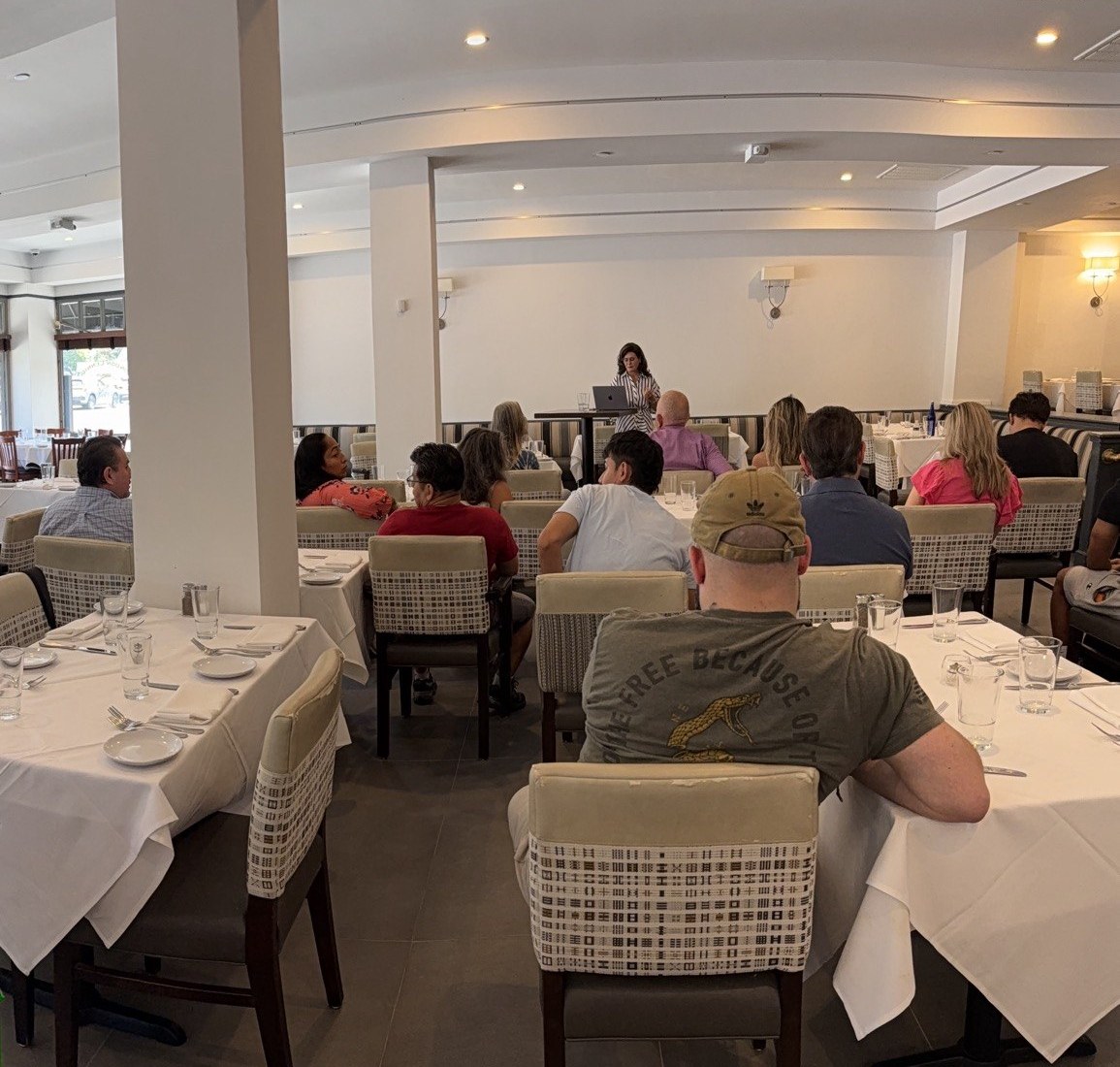 Irina Khaimova training the front-of-house team at London Lennie&rsquo;s